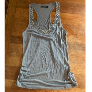 Club Monaco Gray Studded Tank Size Medium